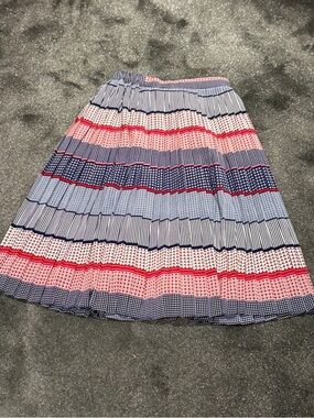 Vine summer accordion pleated skirt